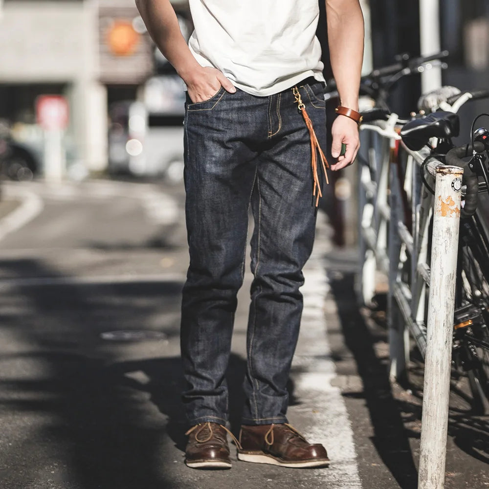 Men's Classic 14OZ Raw Selvage Denim Jeans