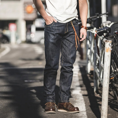 Men's Classic 14OZ Raw Selvage Denim Jeans