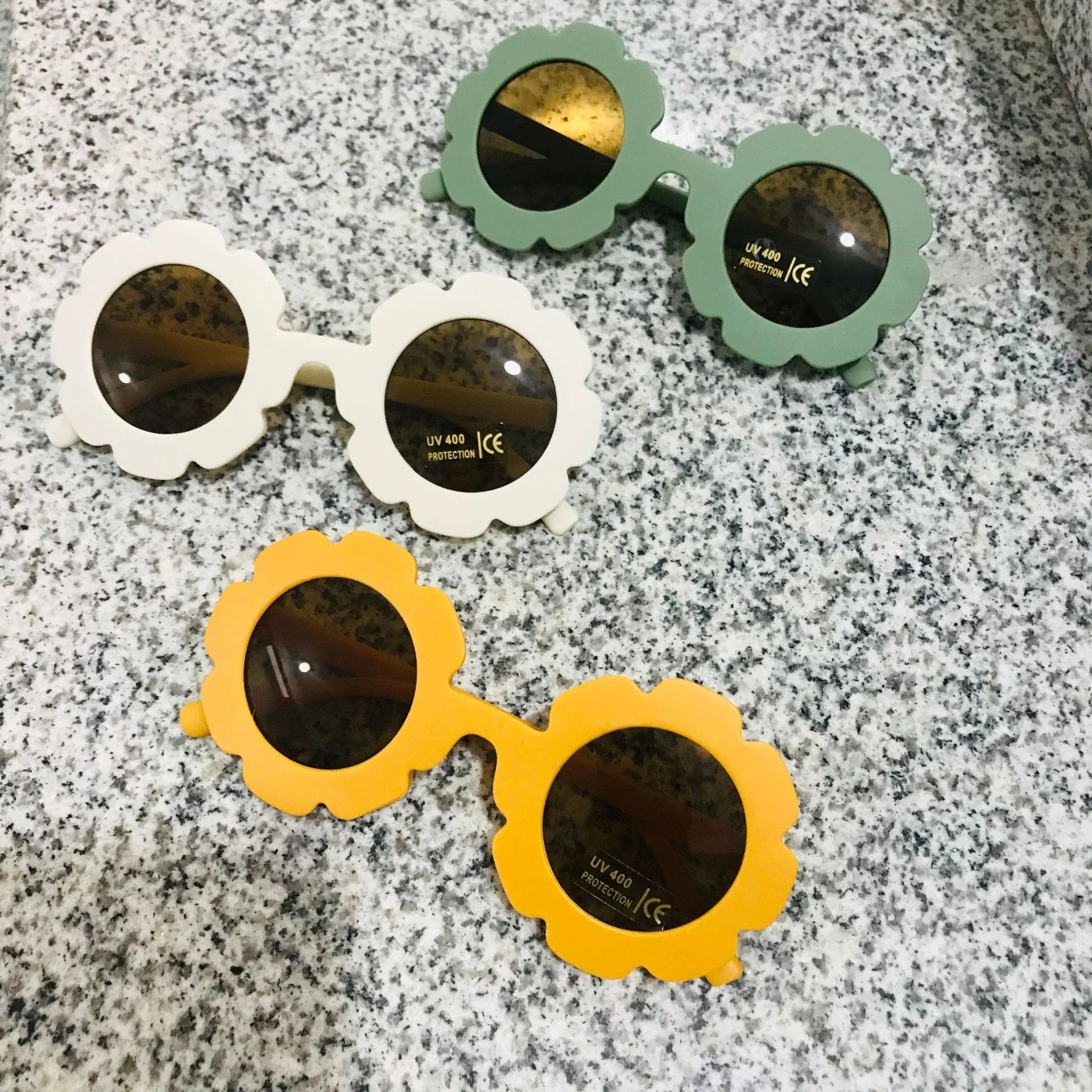 2023 new cute children's frosted glasses  color series baby sunglasses