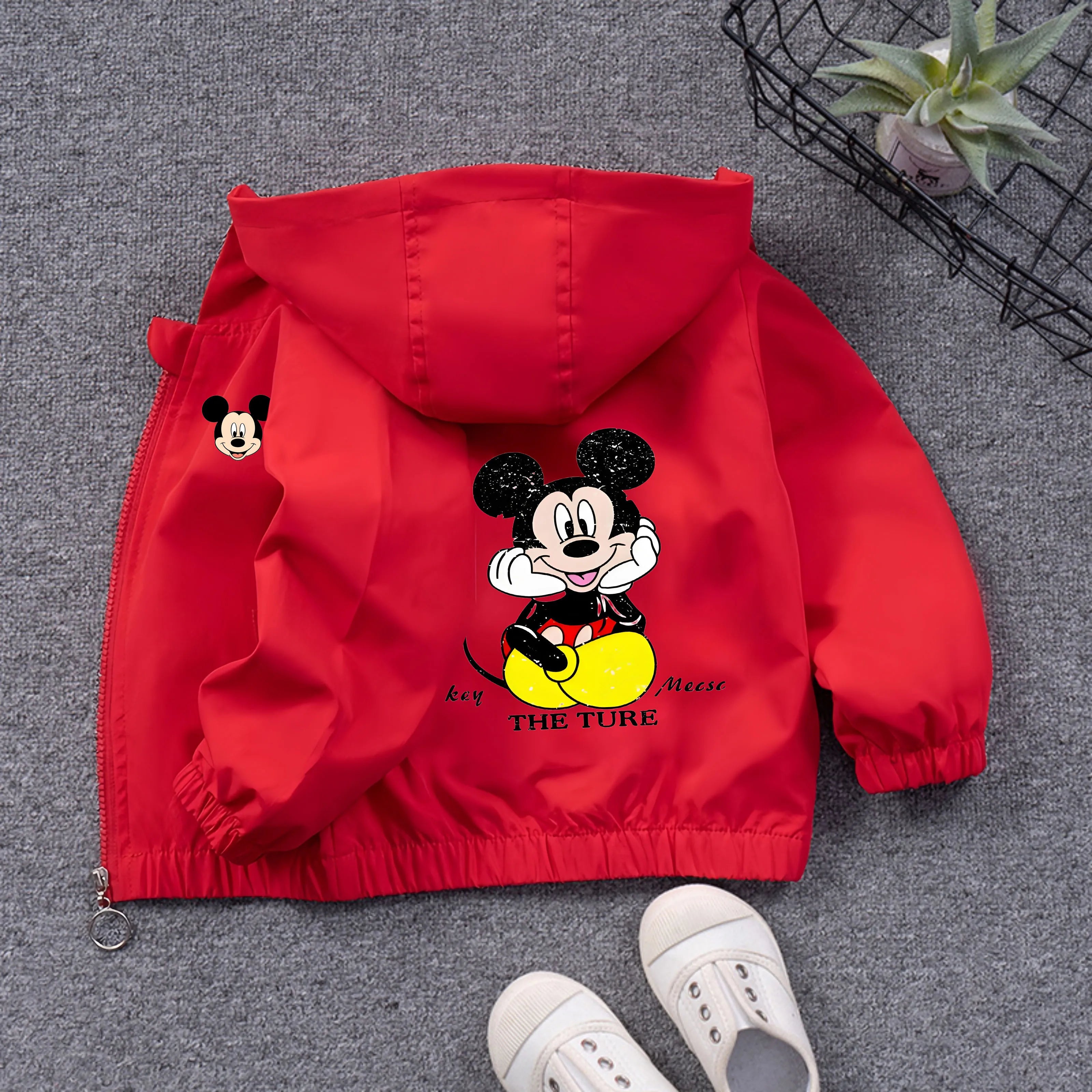 Minnie Mickey Mouse Kids Windbreaker Jacket