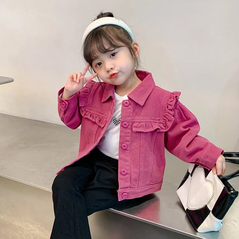 Girls Denim Jackets Casual Outerwear