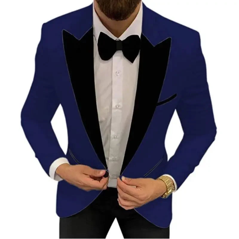 2 Piece Solid Men Suits For Wedding