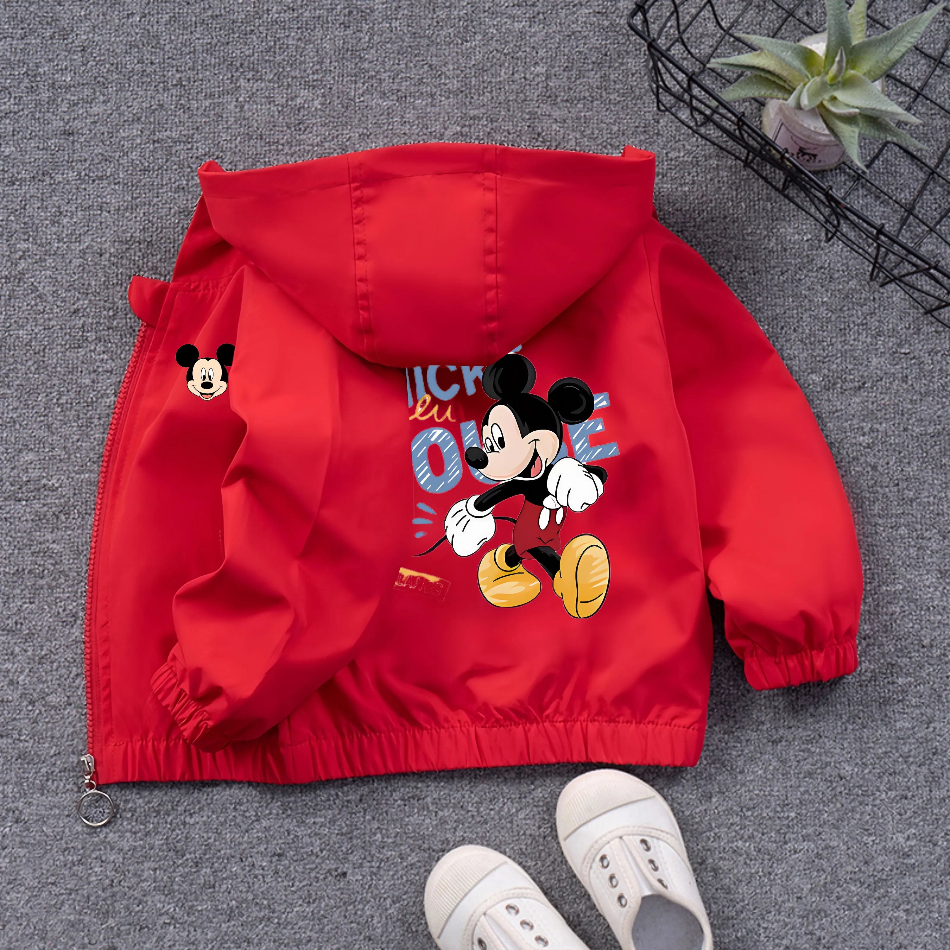 Minnie Mickey Mouse Kids Windbreaker Jacket