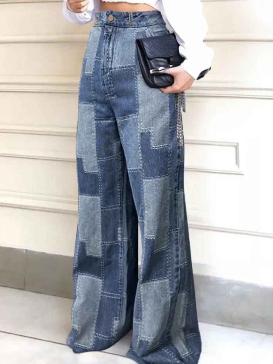 Women's Buttoned Contrast Streetwear