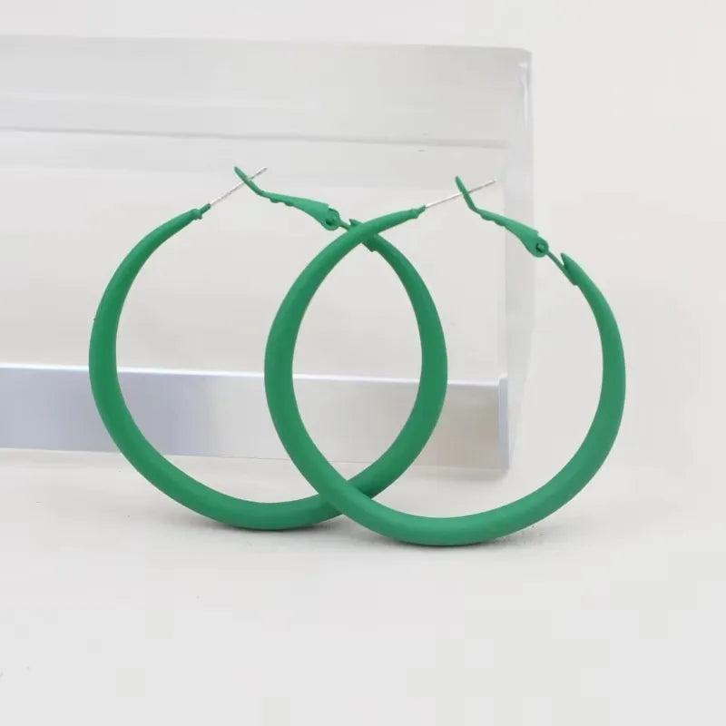 Green Color Crystal Dangle Earrings for Women