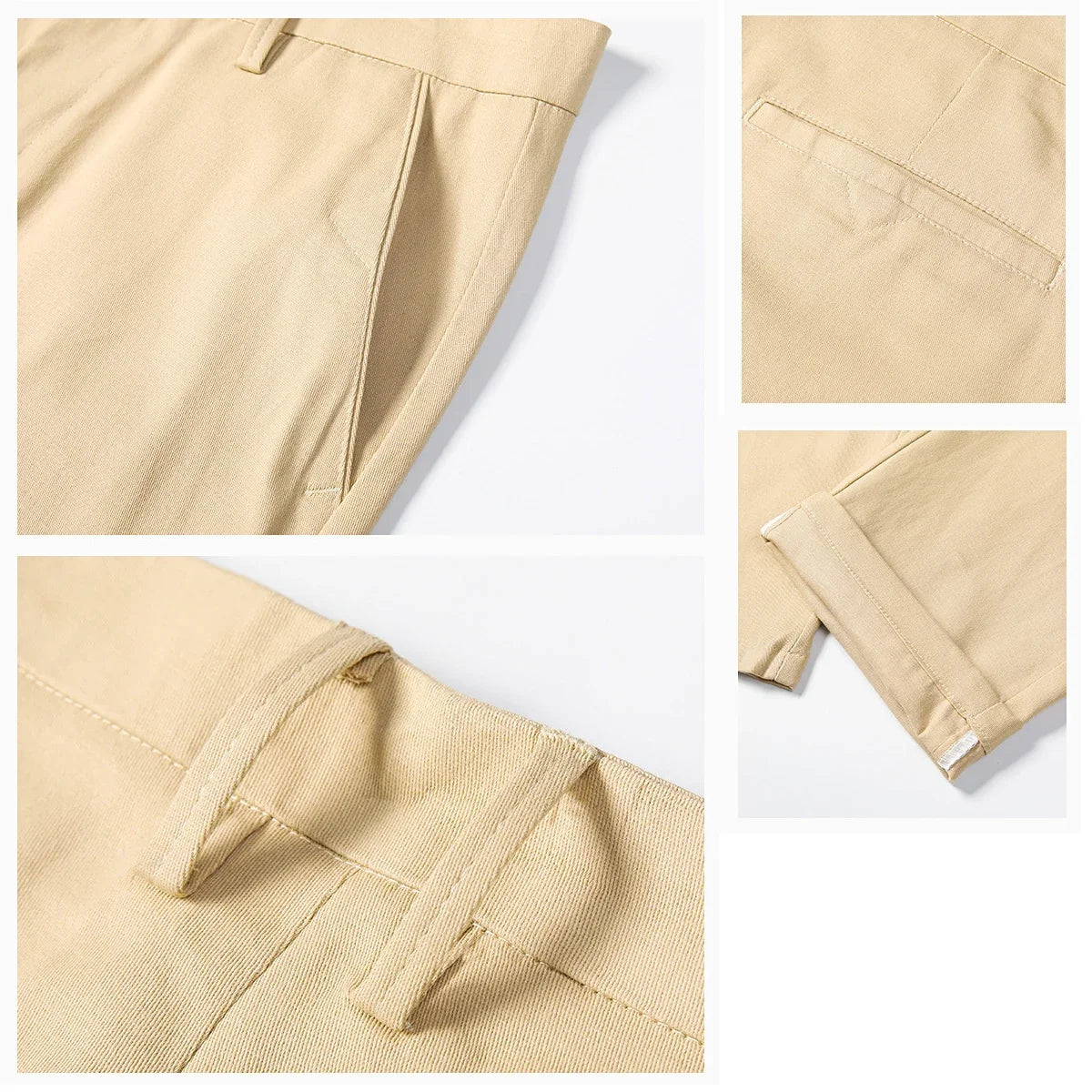 98% Cotton Men's Chinos & Casual Pants, Khaki Pants, Loose Straight , Streetwear Men ,Twill Pants,  Tall Men STRAIGHT Trousers