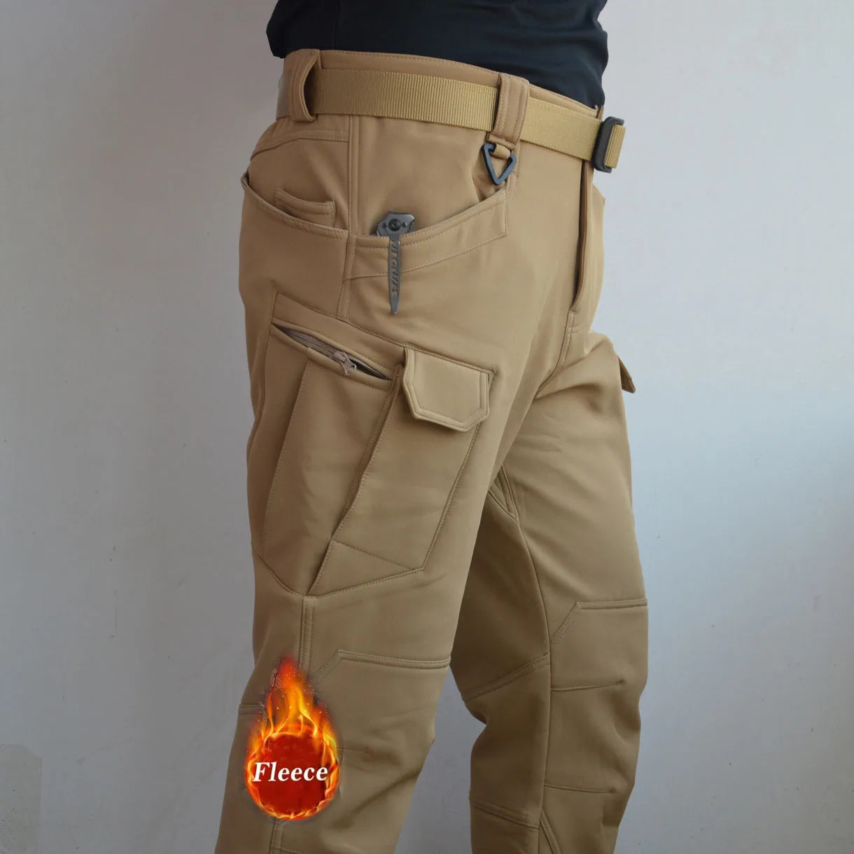 Men Outdoor Sharkskin Trousers Sports Camping Hiking Climbing Fishing
