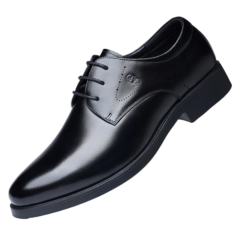 Men's Genuine Leather Business Dress Shoes – Formal Oxford Style, Sizes 40–47