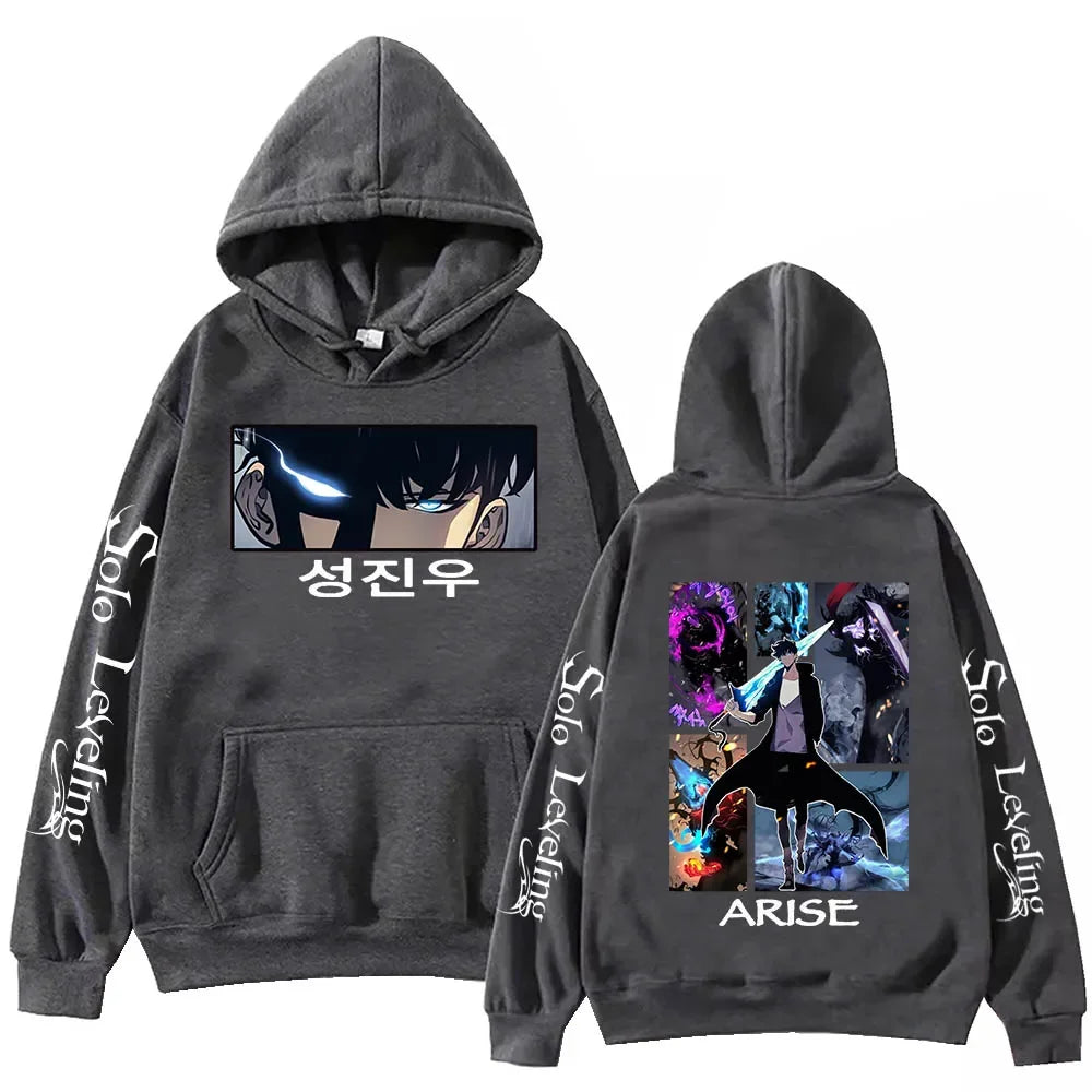 2025 Solo Seveling Hot Anime Hoodie Harajuku Hip Hop Pullover Tops Sweatshirt Fans Gift