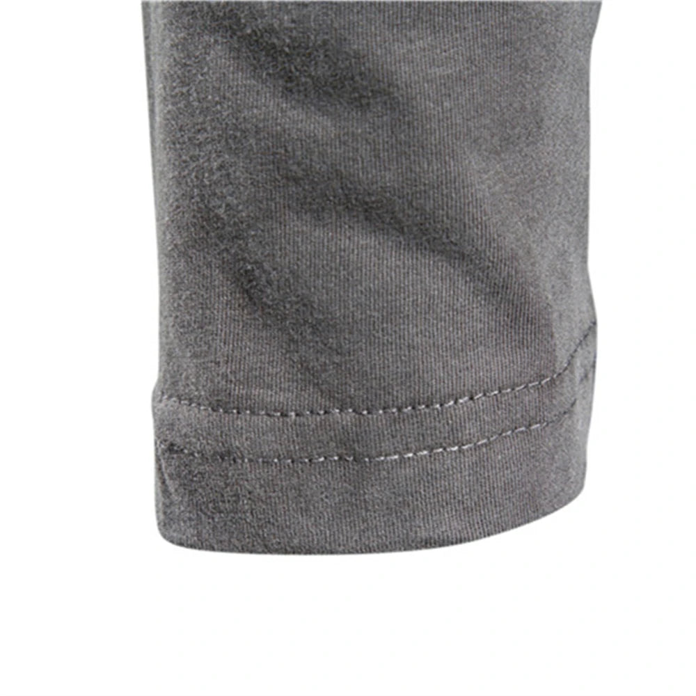 T-shirt homme 100 % coton à manches longues, t-shirts décontractés unis pour homme, hauts de qualité supérieure, vêtements classiques pour homme, t-shirts pour homme.