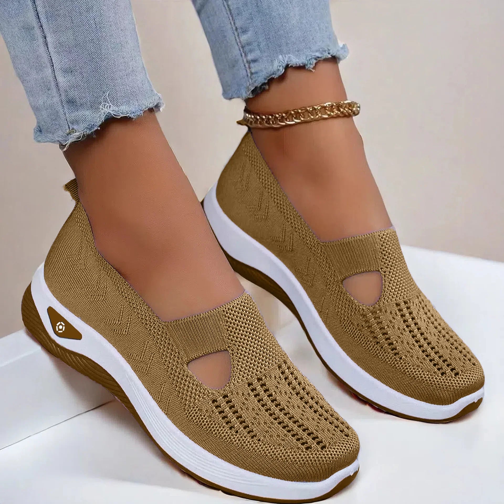 Summer Breathable Non-slip Soft Sole Elderly Shoe Women's Casual Shoes Middle-aged and Elderly Walking Flat Shoes Fo Women