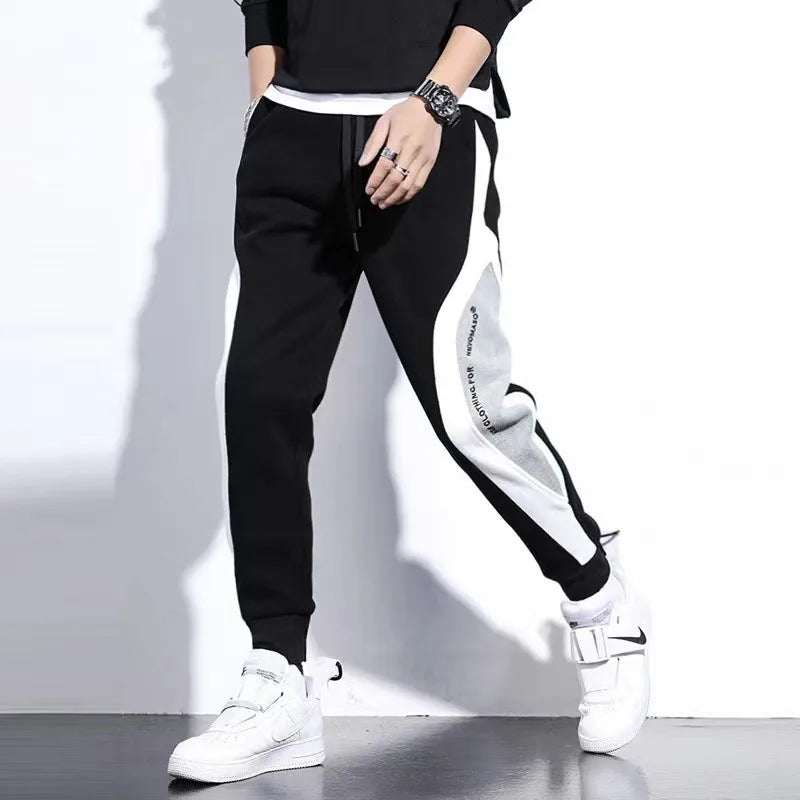 Men's Casual Pants Fashion Drawstring Casual Pants