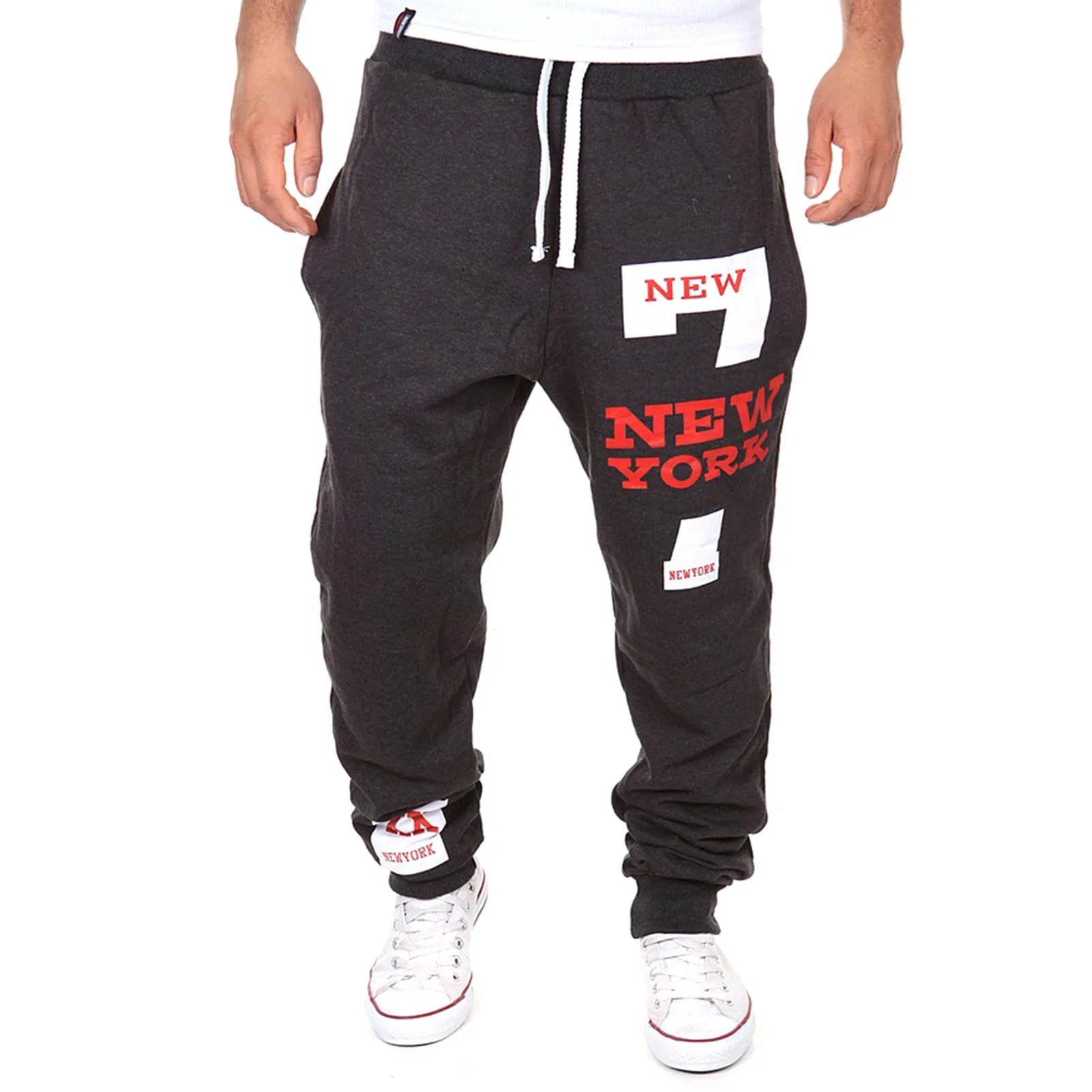 Men's Active Letter Print Joggers Trousers
