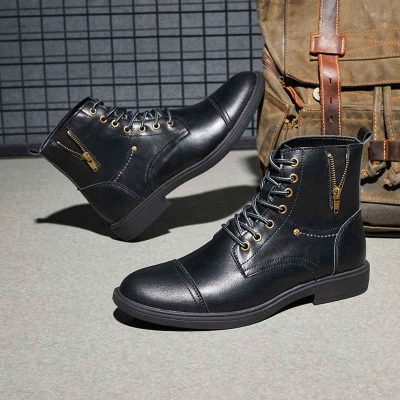 Men's Leather Ankle Boots
