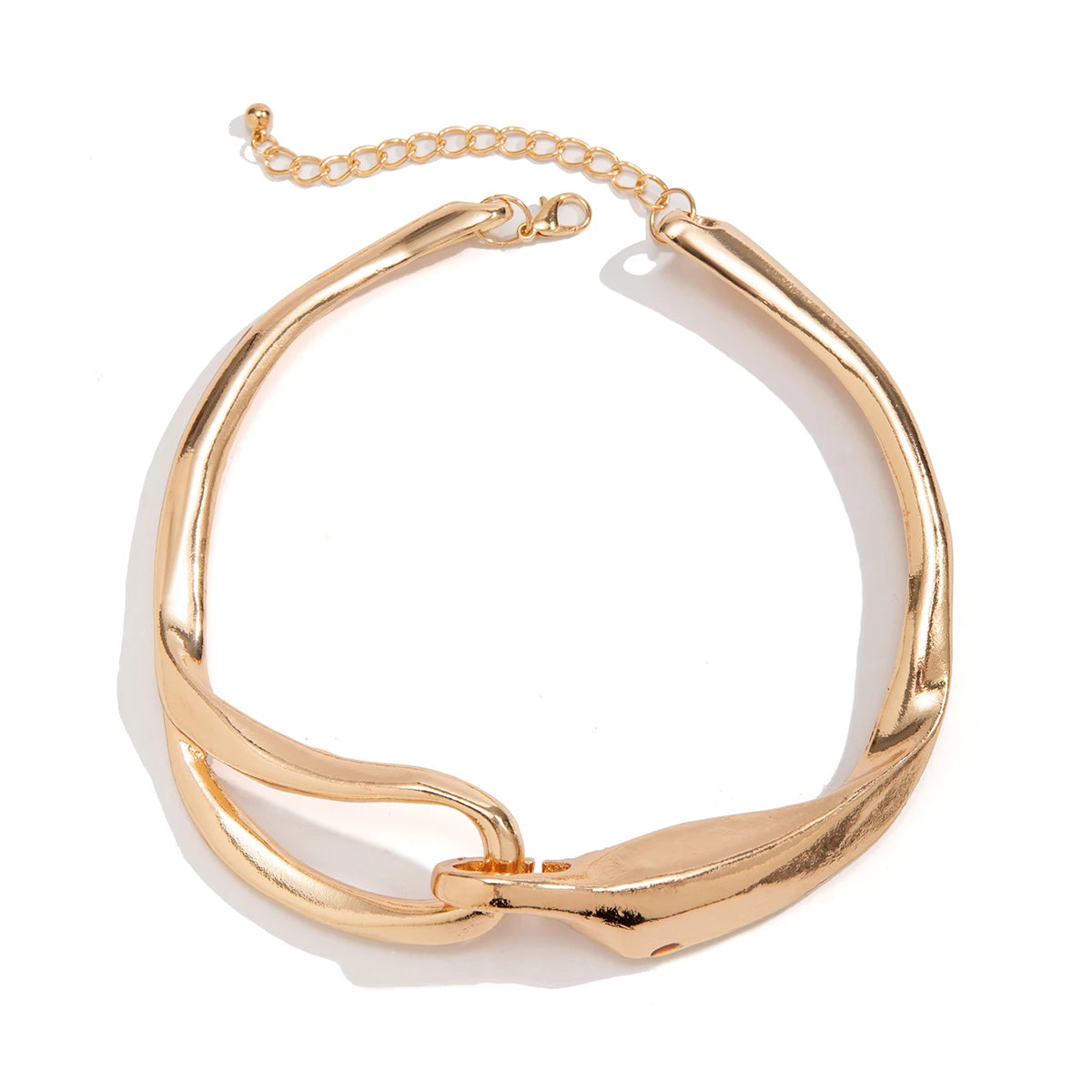 Heavy Metal Thick Chain Torques Necklace for Women