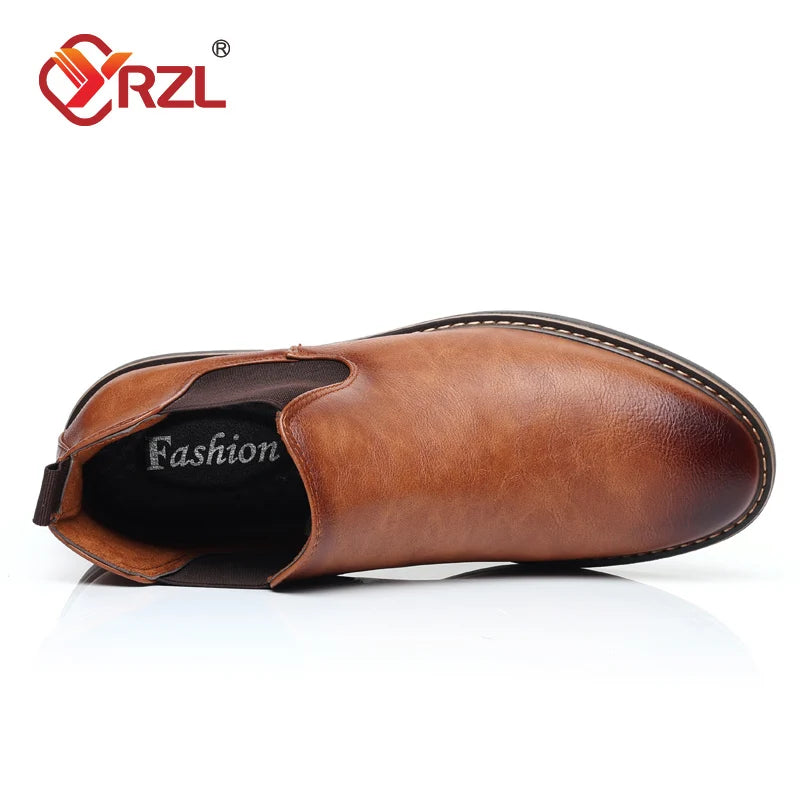 Men Boots Chelsea Leather Boots