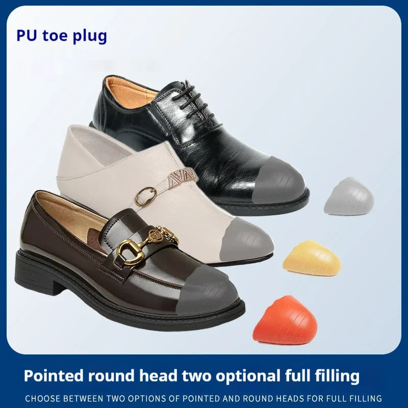 1Pair Toe Plug Insert for Men Women Fill insole Thick Soft Shoes Toe Half Pads Pain Relief Protector Adjustable Size Insoles