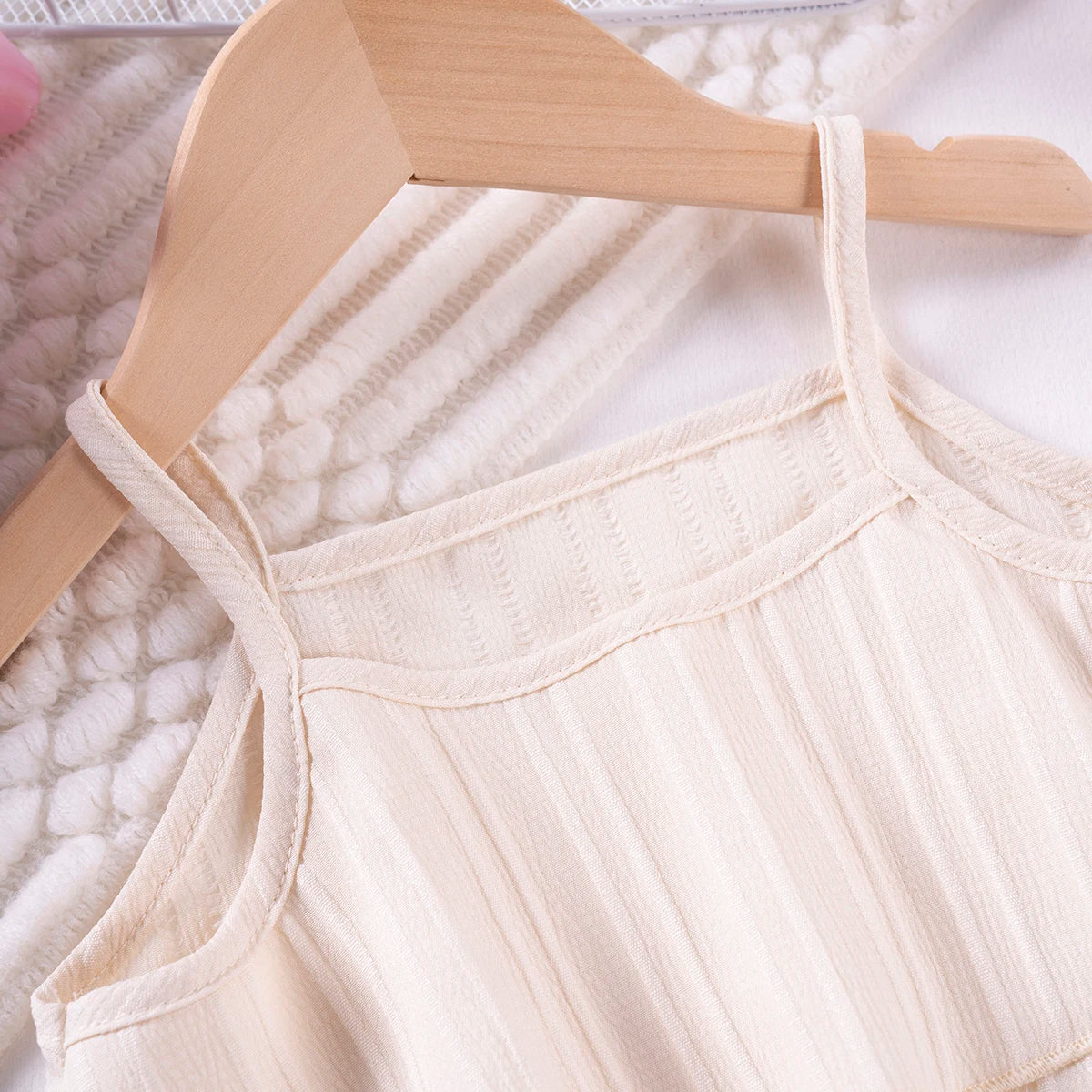 Girls Solid Color Suspenders