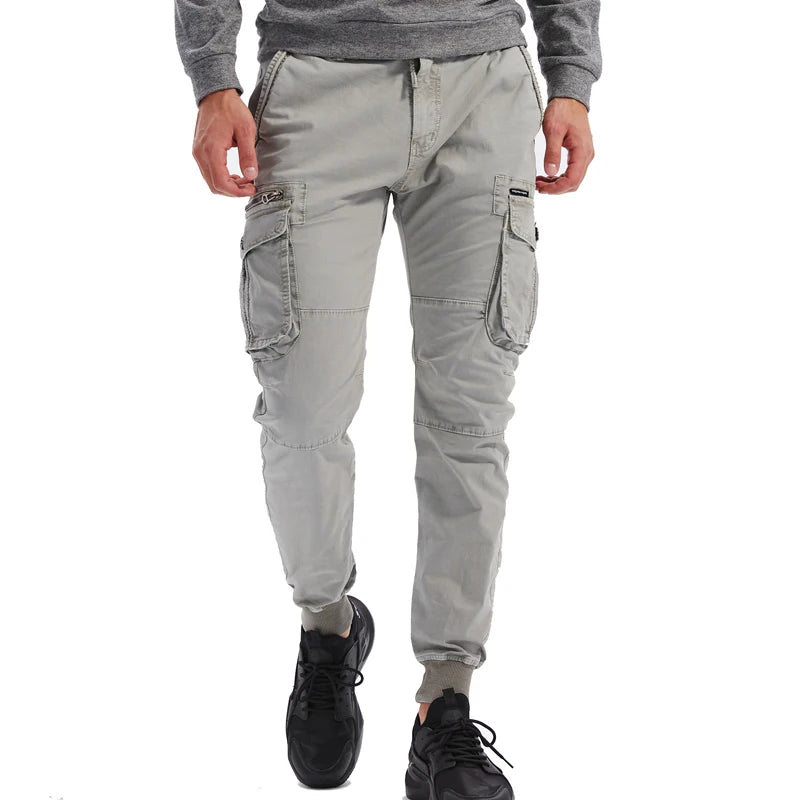 Men Joggers Cargo Multi-Pocket Pants