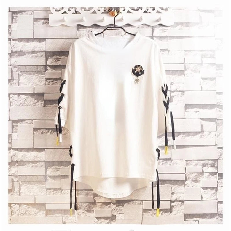 Summer Techwear Anime Men's T Shirts Harajuku Y2k Fashion Trending Streetwear Hip Hop Punk Men Women Clothing School Student