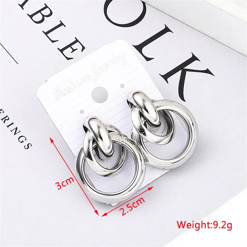 Fashion Metal Women Drop Earrings  for Girls