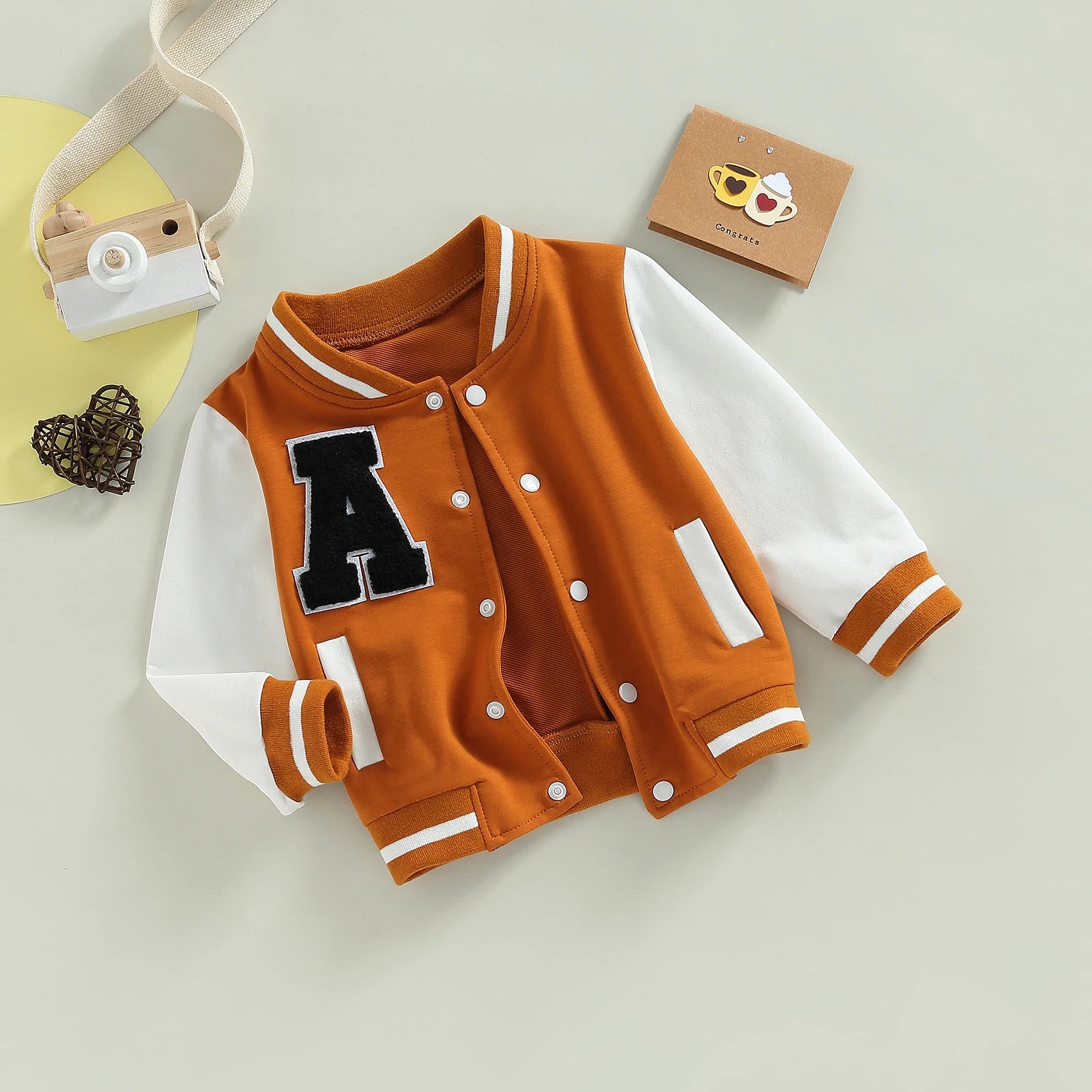 Kids Boy Girl Baseball Jackets