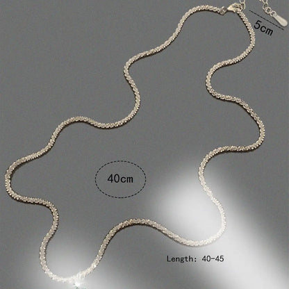 Sterling Silver Cross Zircon Necklace For Women