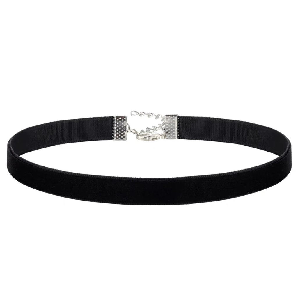 Gothic Style Black Velvet Choker Necklaces Rope Women