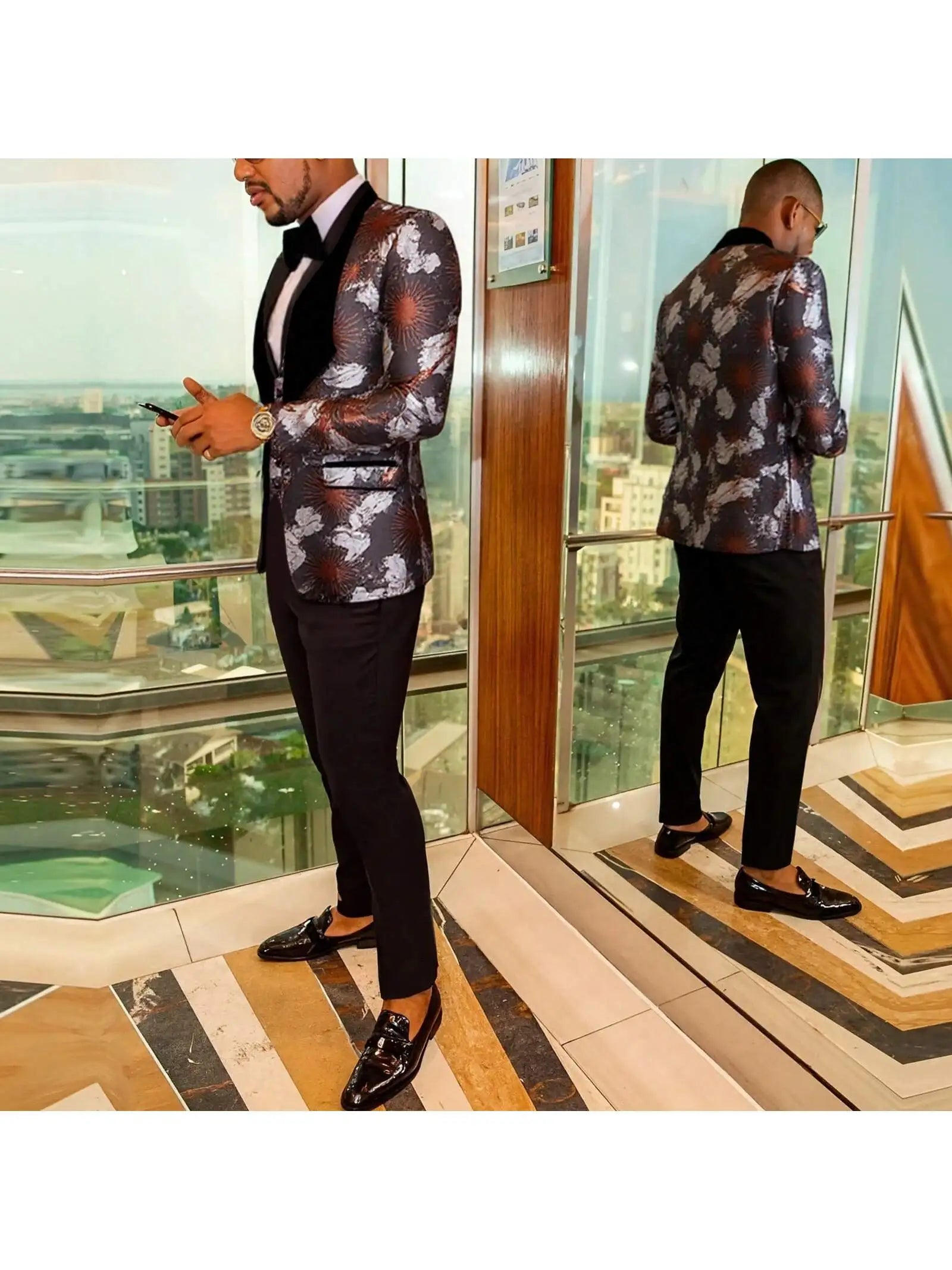 Men’s Slim Fit One Button Tuxedo Suit