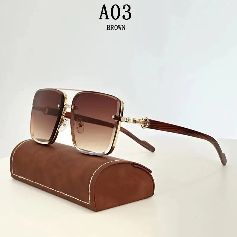 2023 Sunglasses For Men Square Sunglasses Women Trendy Luxe Vintage Fashion Glasses Retro Steampunk Shades Gafas De Sol Hombre