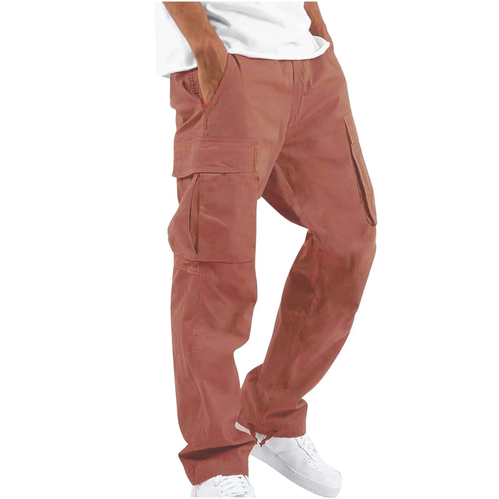 Men Cargo Pants Casual Trousers