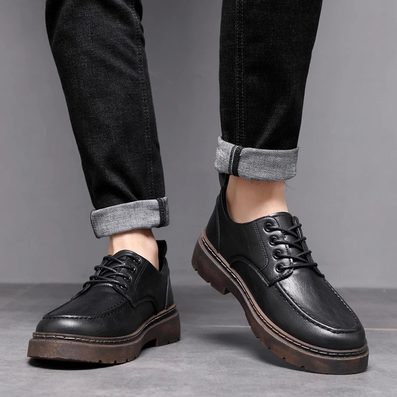 2024 New High Quality Men Casual Shoe Loafers Luxury Men's Leather Shoes Italy Oxford Shoes for Men Classic Business Dress Shoes