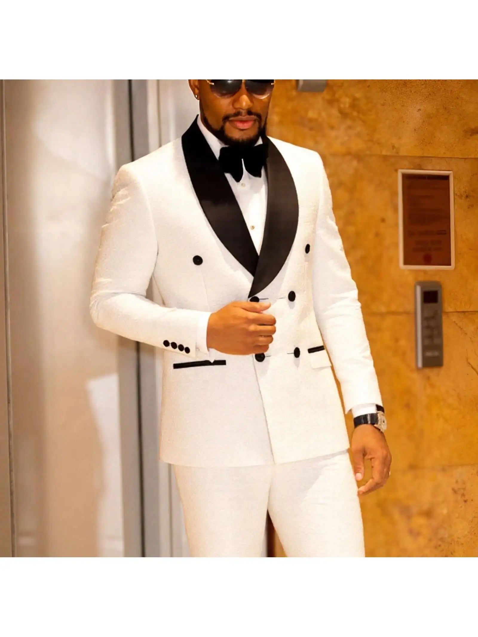 Men's 2 Piece Slim Fit Floral Tuxedo Suit