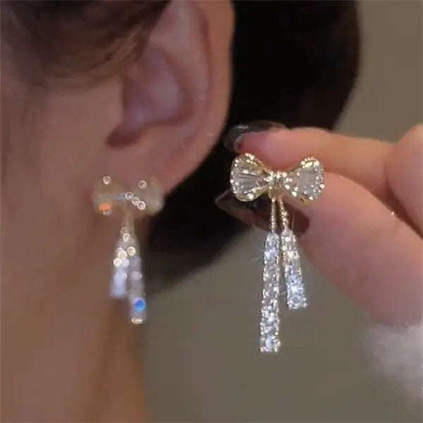 Luxury Zircon Water Drop Earrings for Women