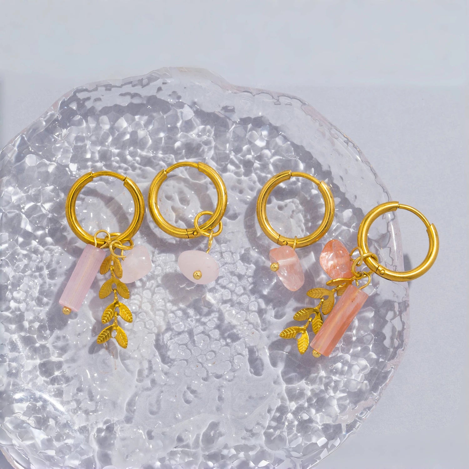 Stainless Steel 18K Gold PVD Plated Hoop Earrings for Women