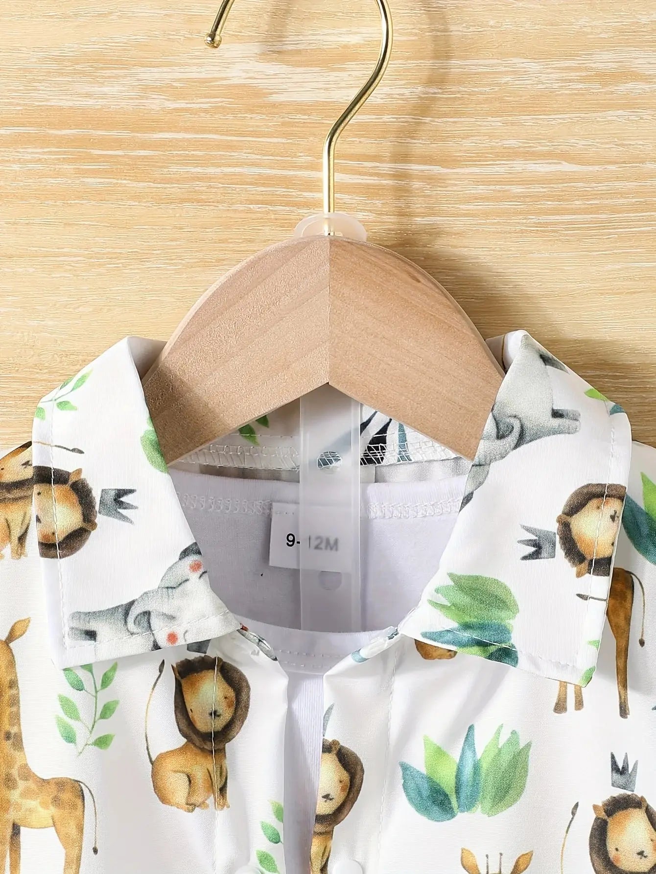 Baby Boy Casual Small Animal Print Short Sleeve Shorts