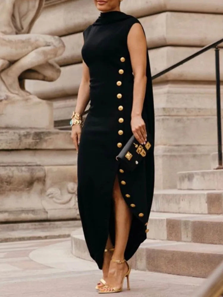 Urban Lady Shawl Elegant Evening A-line Dress