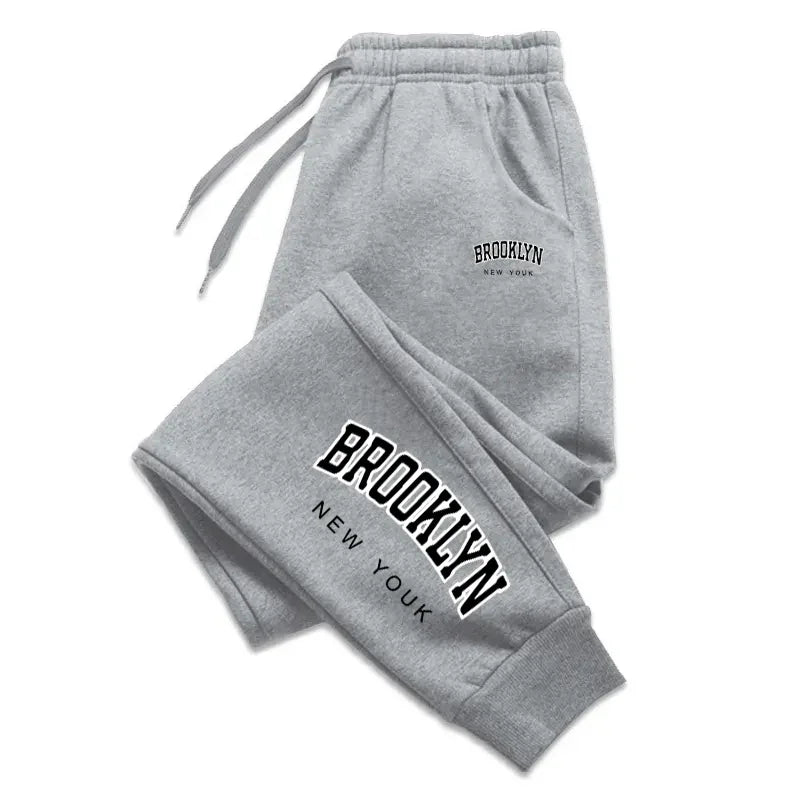 Brooklyn Printed Jogging Pants Sports Pants Fitness Running Trousers Sports Style  Sweatpants Pants Men Tracksuit Pants 2024