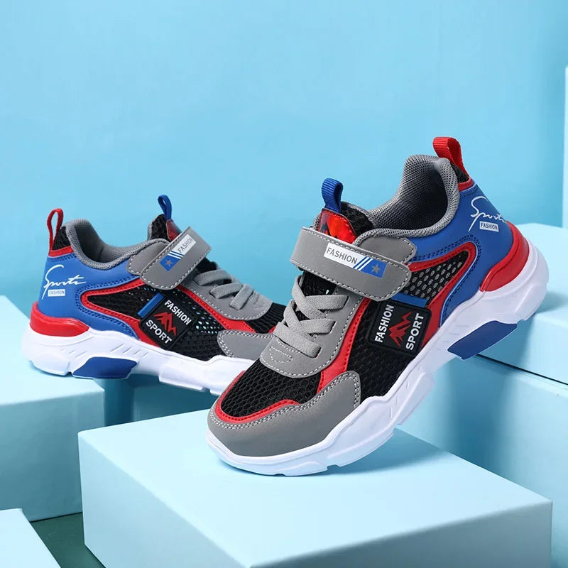 Summer Single Net Breathable Boys Sport Shoes Children Sneakers Rubber Leisure Trainers Casual Kids Sneakers