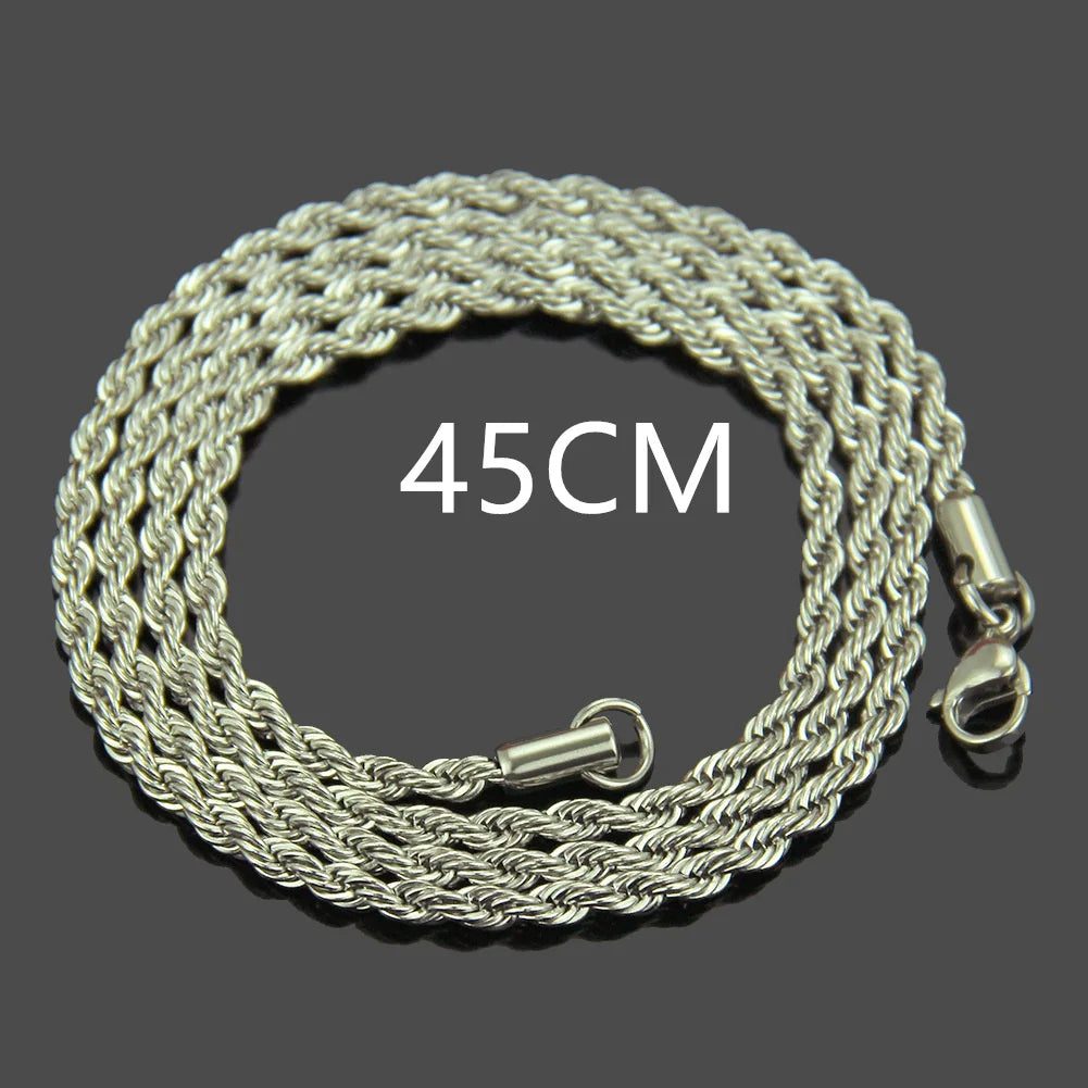 Vintage Gold Color Stainless Steel Snake Chain Necklace For Women