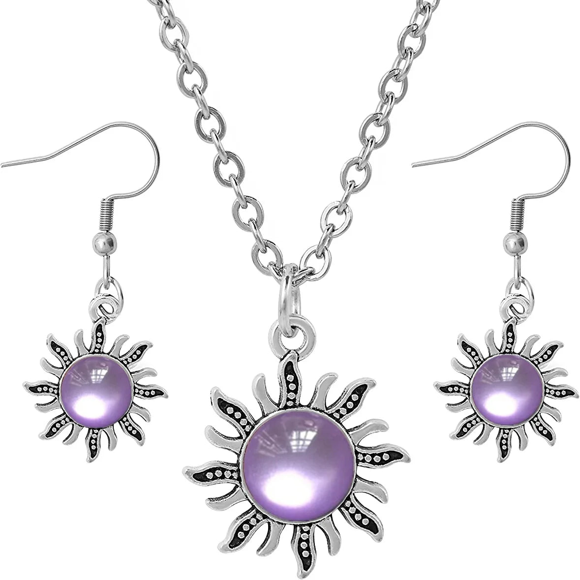 Vintage Sun Earrings Women Fashion