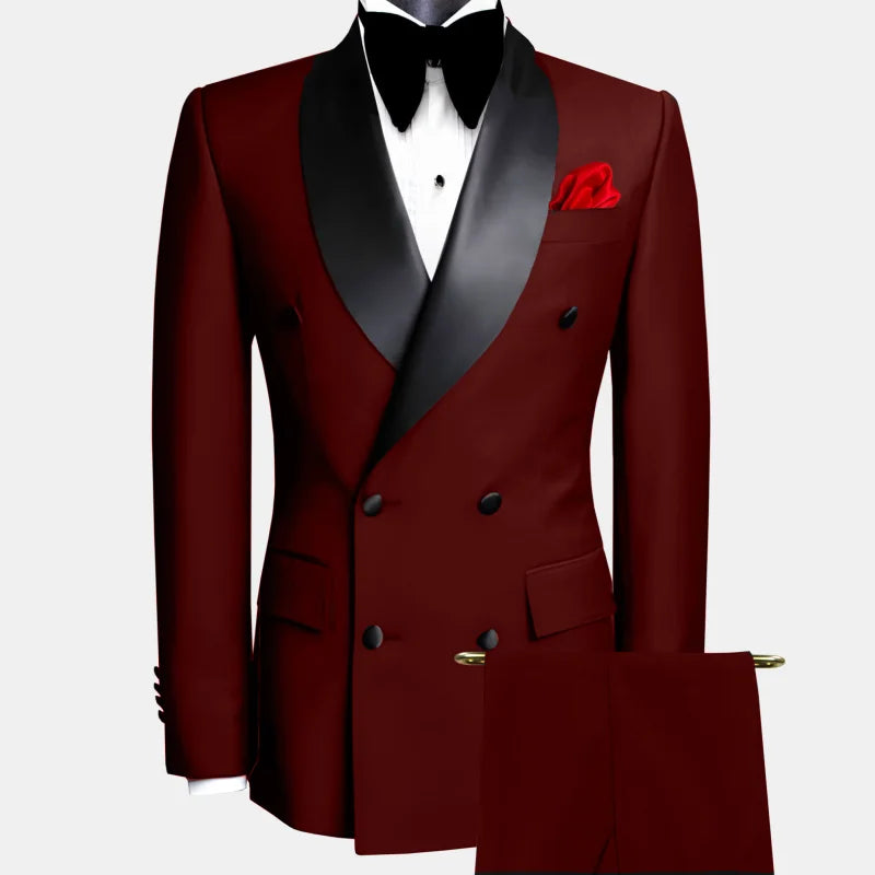 Men Suit Black 2 Pieces For Wedding