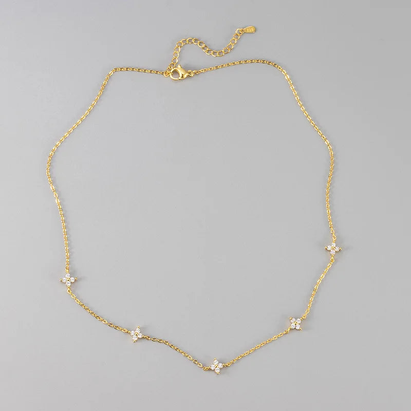 Stainless Steel Zircon Necklaces for Women