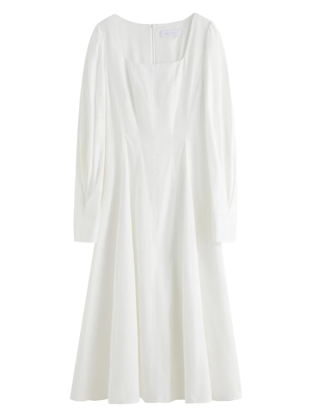 FSLE Office Lady French White Square Neck Dress for Women's Spring 2025 New White Dress Casual Loose Women Dress 25FS11038