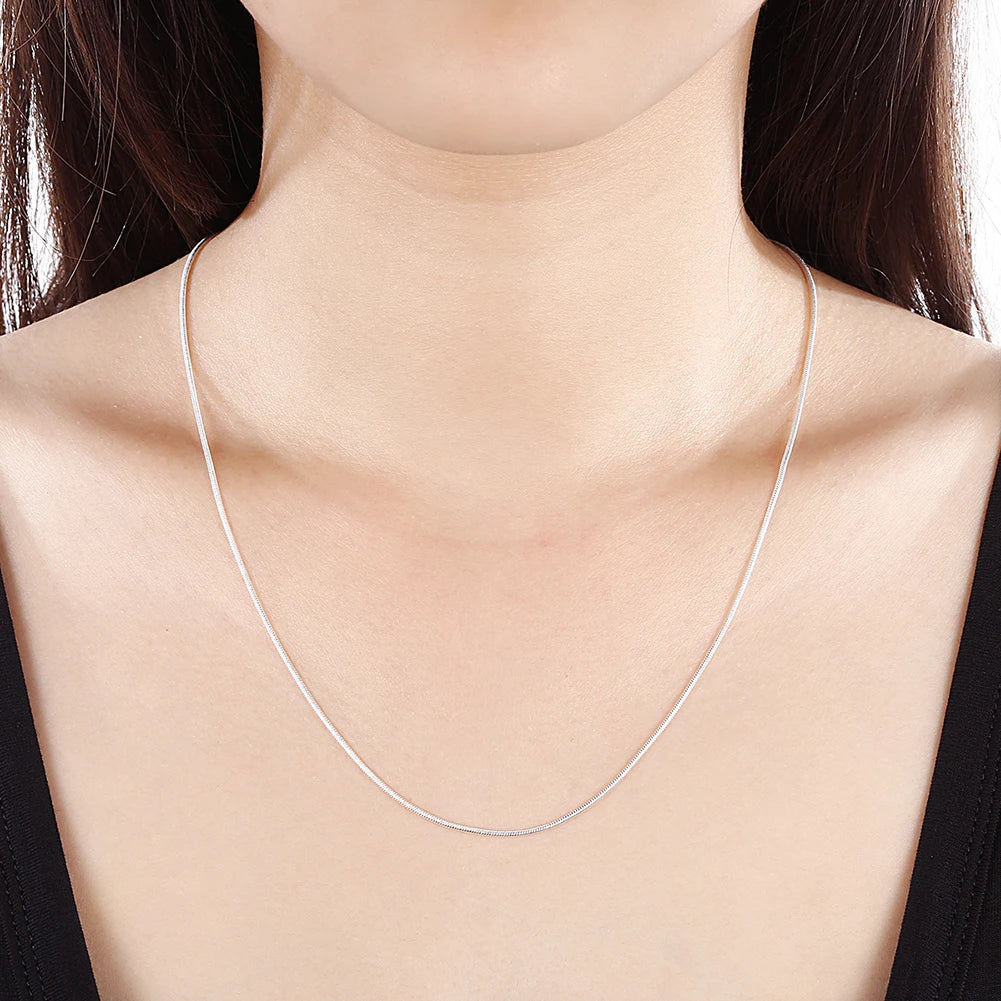 Sterling Silver Snake Chain Necklace