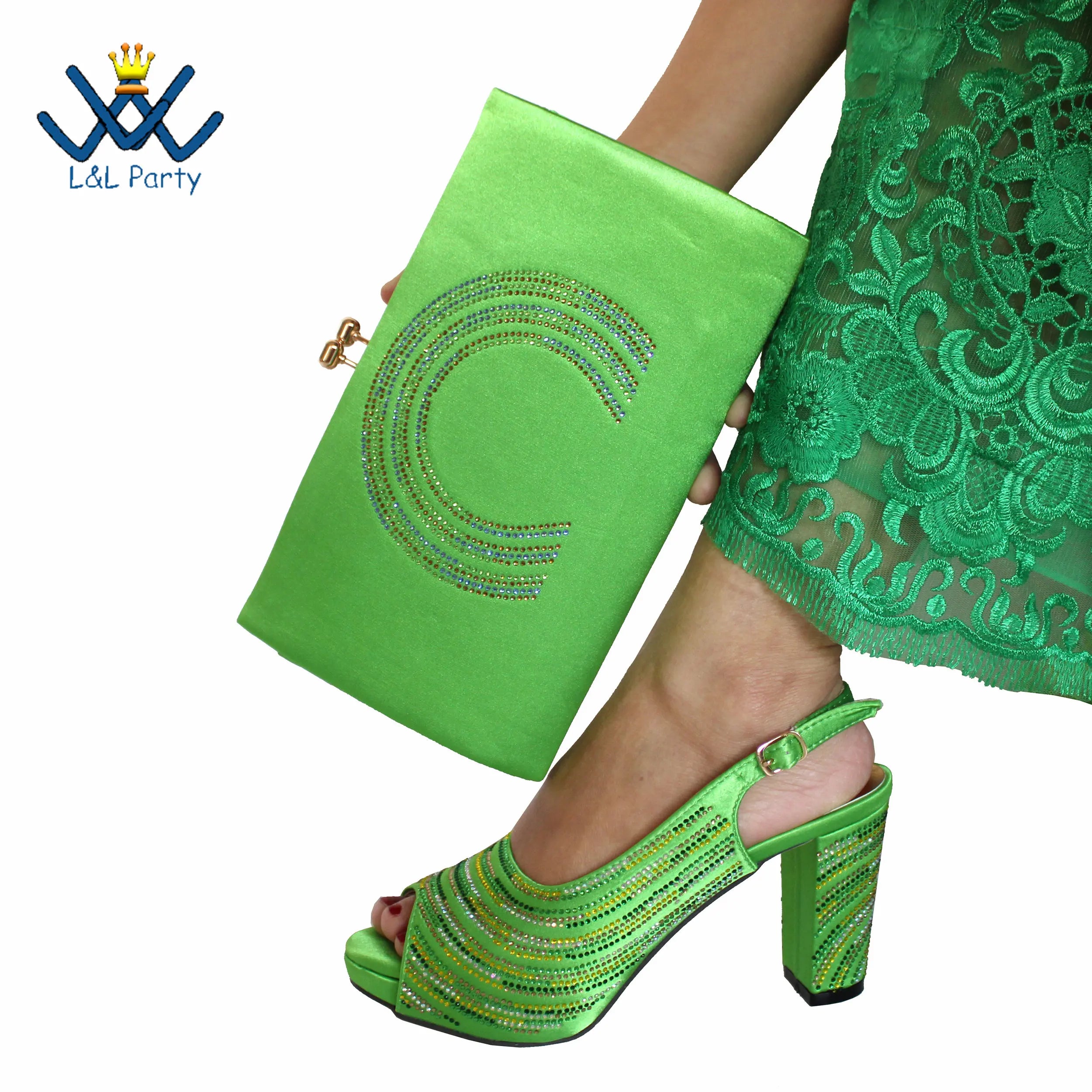 Classics Peep Toe Lemon Green Color Sandals High Quality Shoes