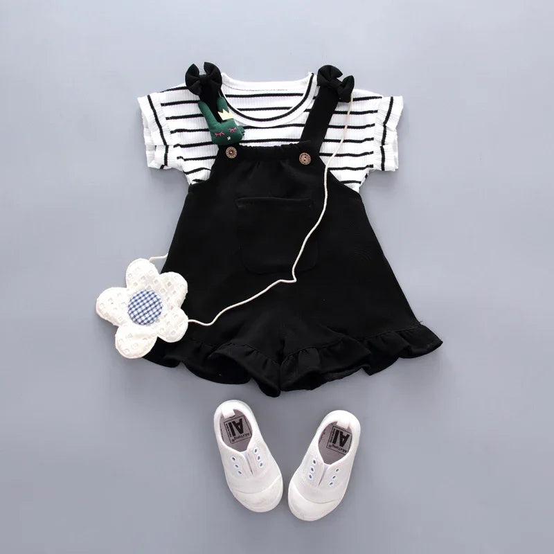 Cute Toddler Baby Girl T-shirt+ Shorts