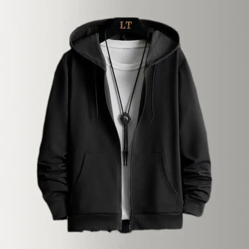 2025 Winter Windproof Hoodie - Men's Sherpa Lined Sweatshirt Thermal Zip Up Outerwear Streetwear S-5XL