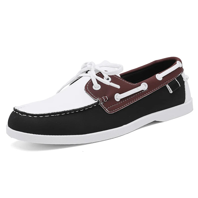 New Brand Casual Shoes for Men Comfy Leather Loafers Man Business Shoes Light Flat Social Shoe Male Driving Shoes Big Size 40-48