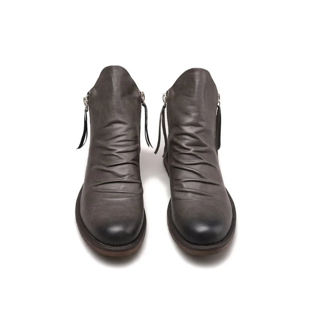 Men's Comfortable Top Zipper Boots